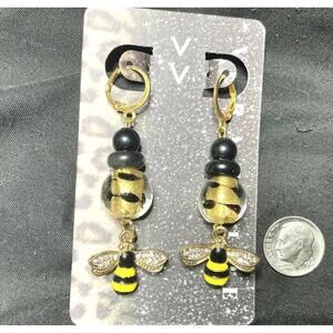 Crystal Bee Earrings